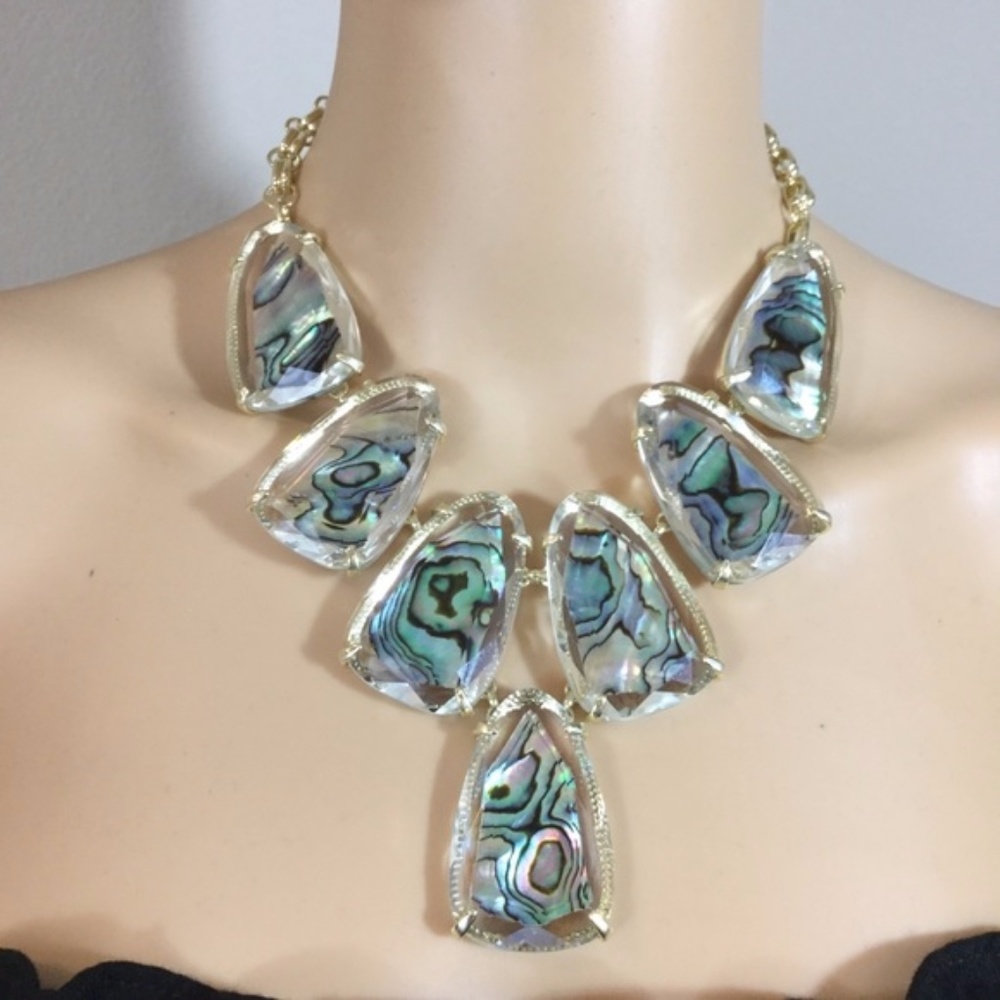 NEW Kendra Scott Abalone Harlow Necklace